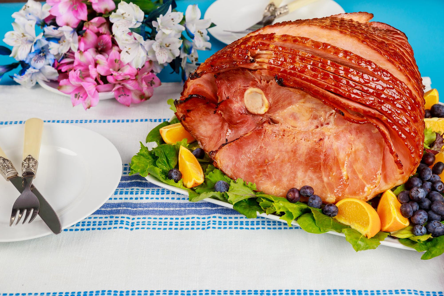 You Need To Try This Honey Glazed Ham This Thanksgiving - howcasing a ham for Thanksgiving with glaze ingredients