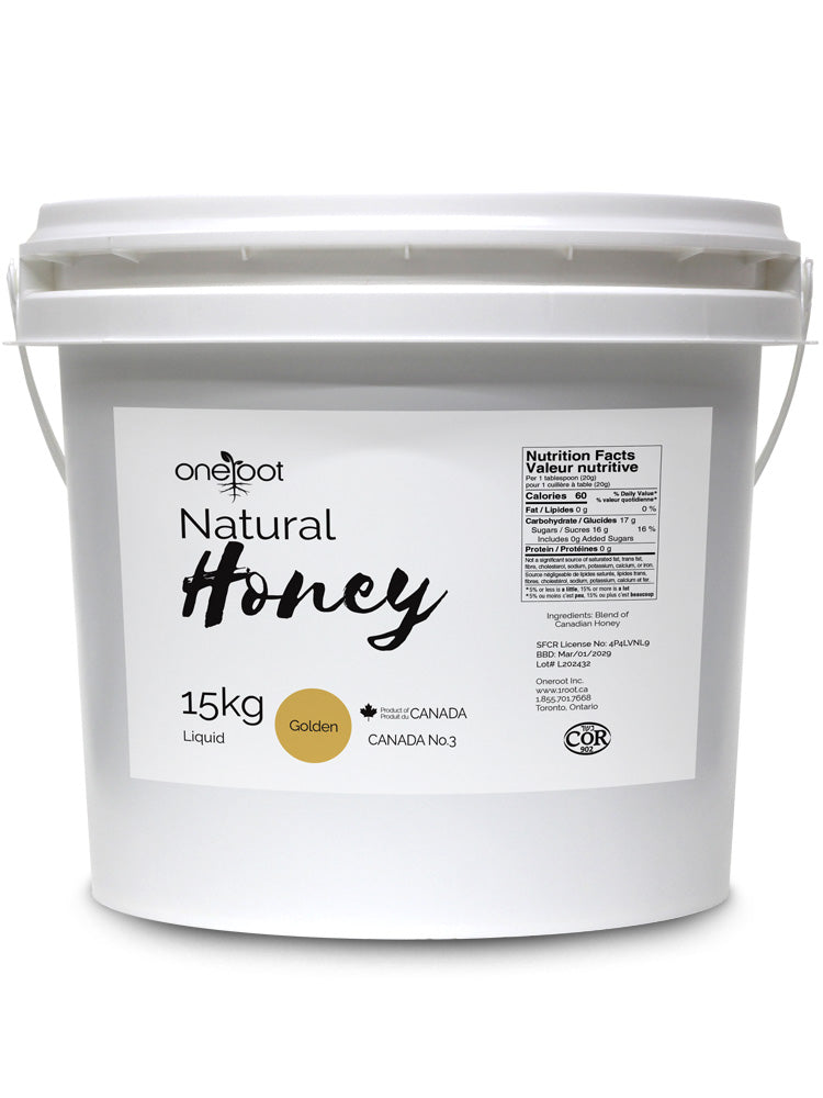 Natural Honey - Bulk - 15kg - Oneroot Honey