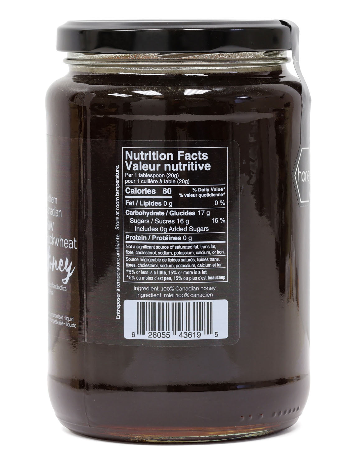 Natural Raw Buckwheat Honey - 1kg