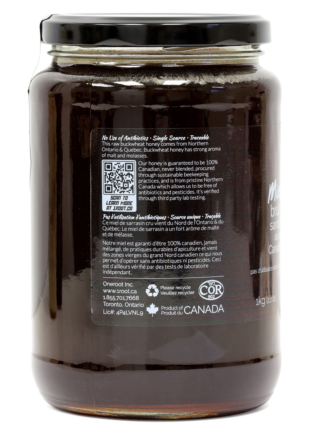 Natural Raw Buckwheat Honey - 1kg