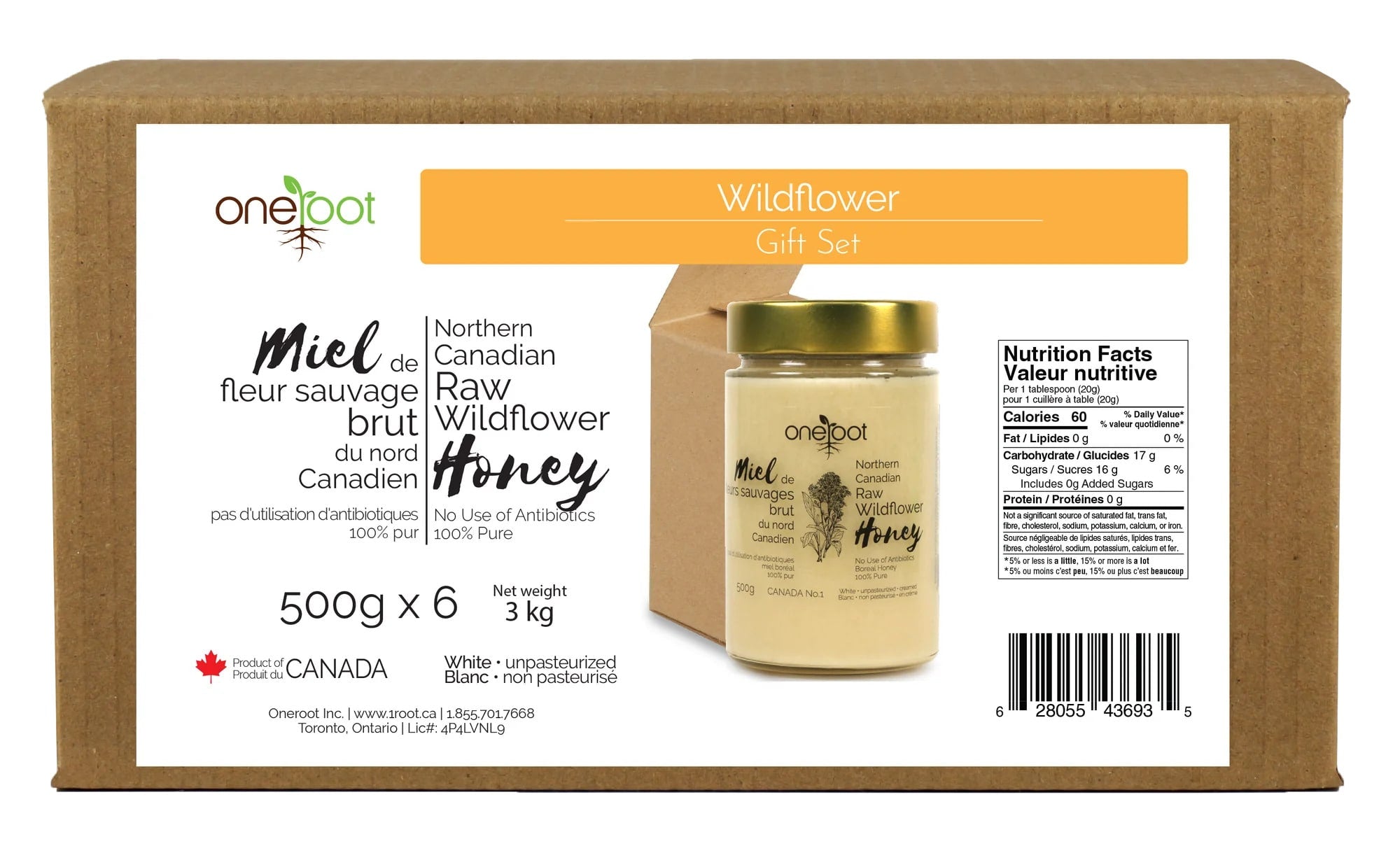 Boreal Forest Wildflower Honey Gift Box