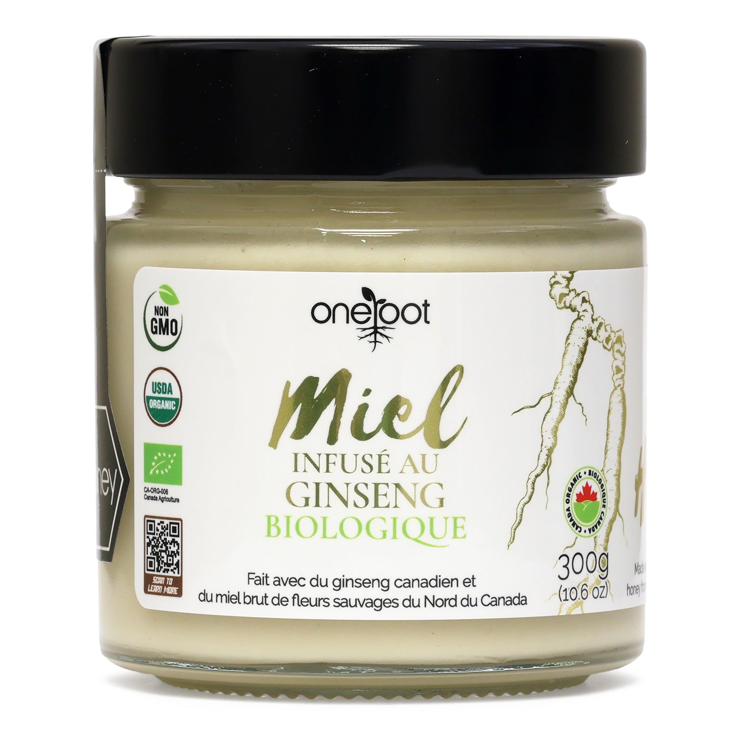 Miel Infusé au Ginseng Bio - 300g