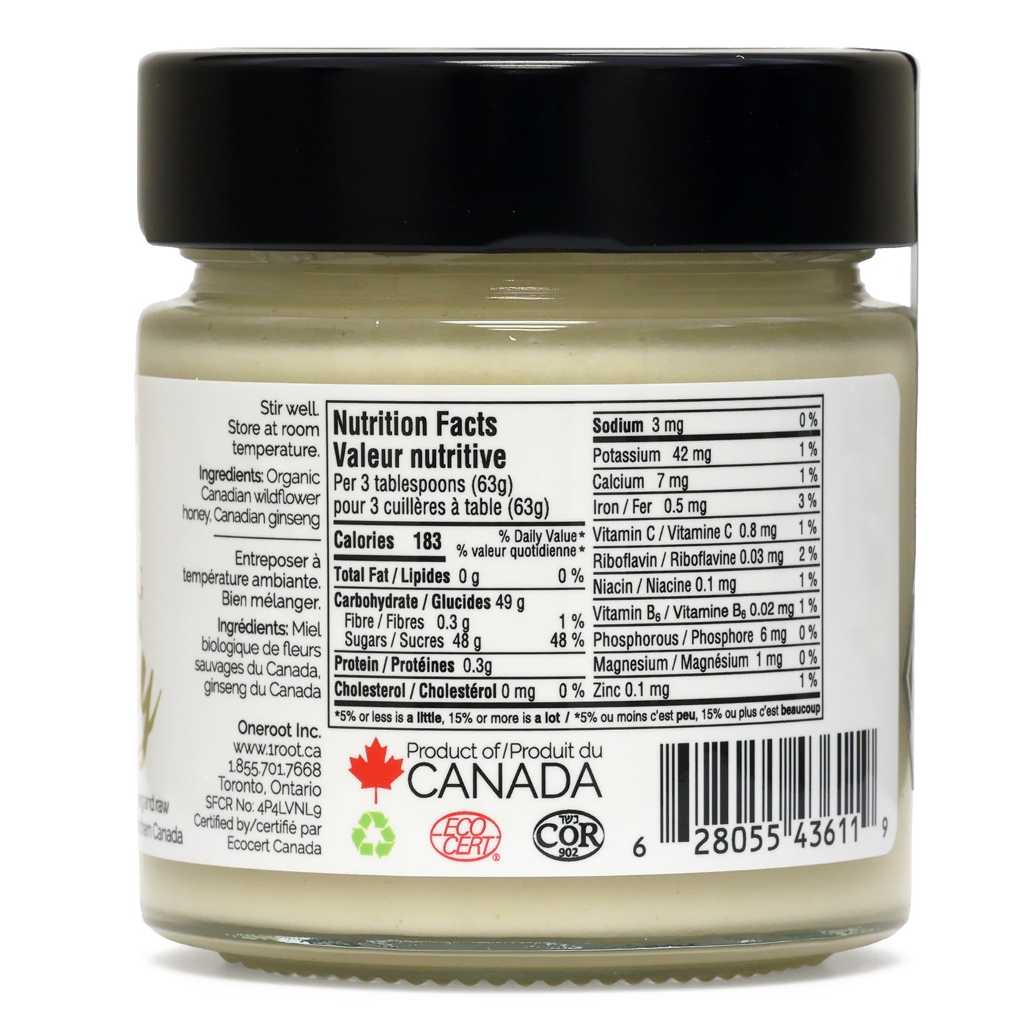 Miel Infusé au Ginseng Bio - 300g