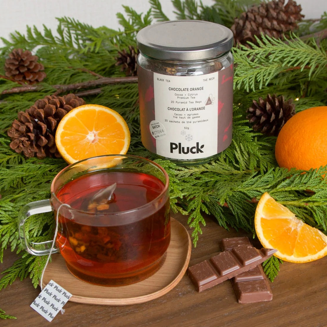 Pluck Tea - Chocolat à l’orange (30 sachets de thé)