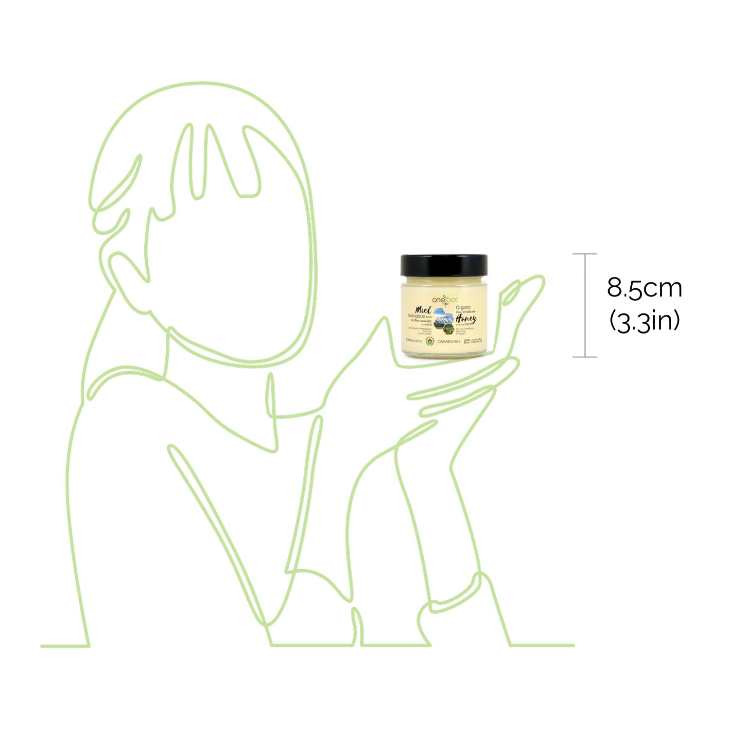 Miel de Fleurs Sauvages Brut et Biologique - 300g