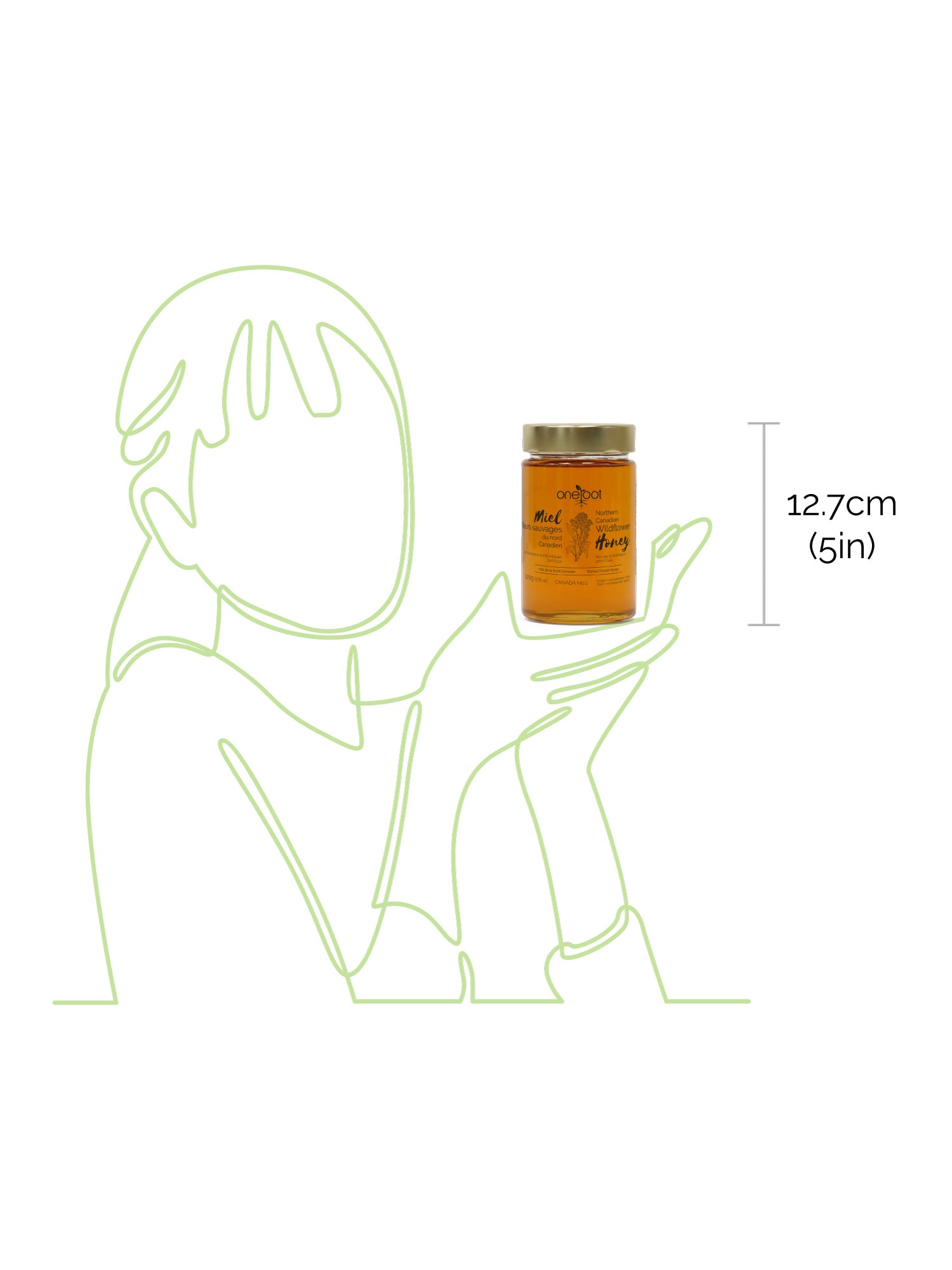 Miel Liquide de Fleurs Sauvages de la Forêt Boréale Naturelle - 500g