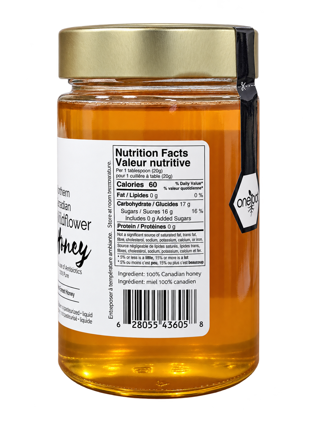 Wildflower_Honey_Liquid_500g_NutritionFact_Side