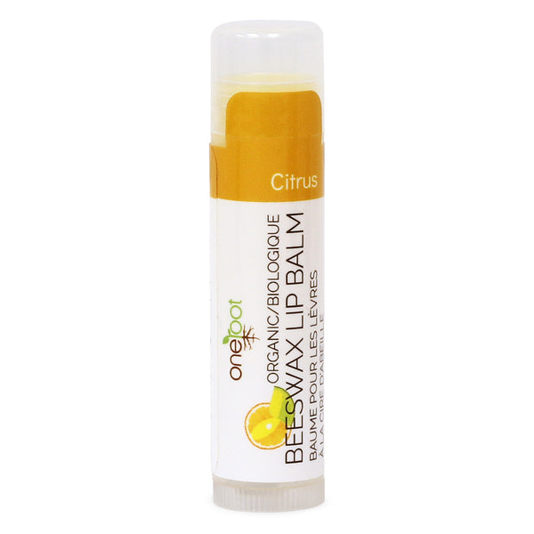 Baume à lèvres 100% cire d’abeille biologique – 4.25g (0.15oz)