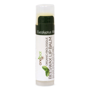 100% Organic Beeswax Lip Balm - Eucalyptus Mint