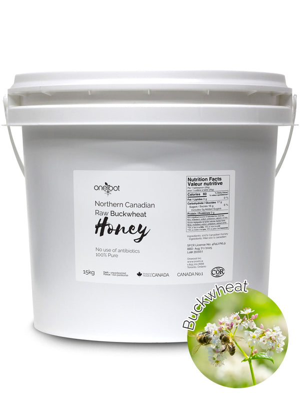 Miel naturel cru de sarrasin – 15kg (33lb)