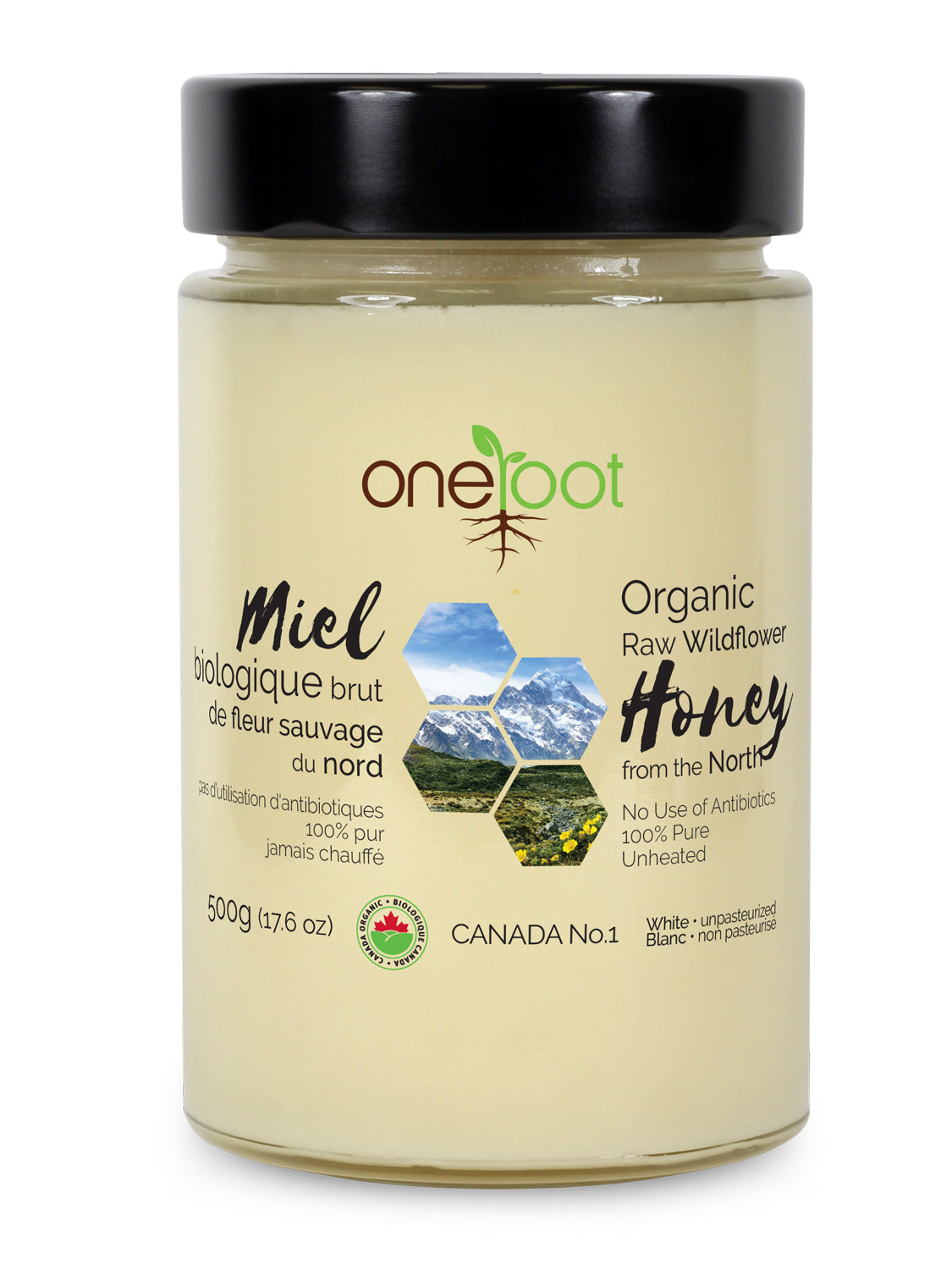 Organic Raw Wildflower Honey - 2-Pack X 500g - Oneroot Honey