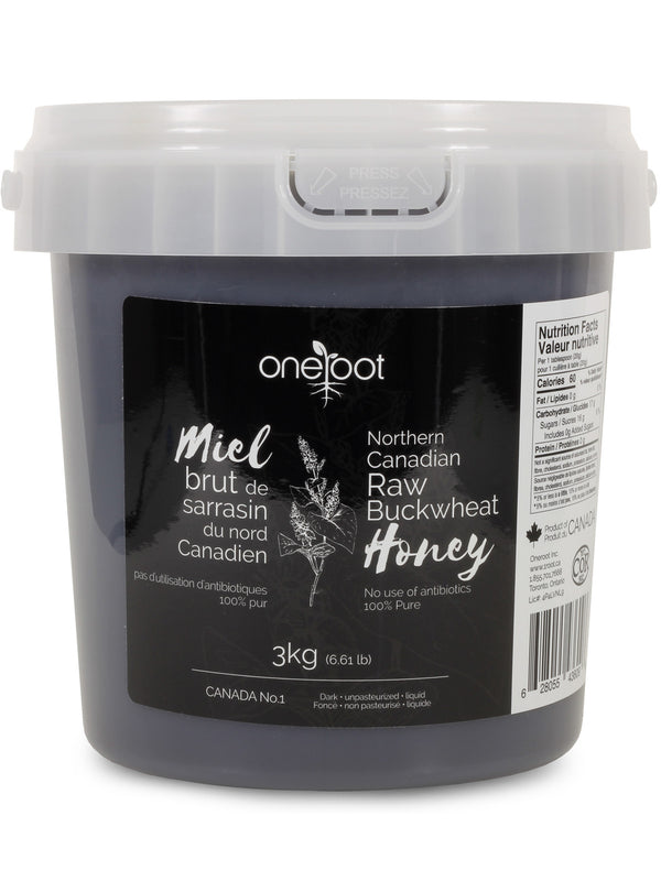 Natural Raw Buckwheat Honey - 3kg (6.61lb)