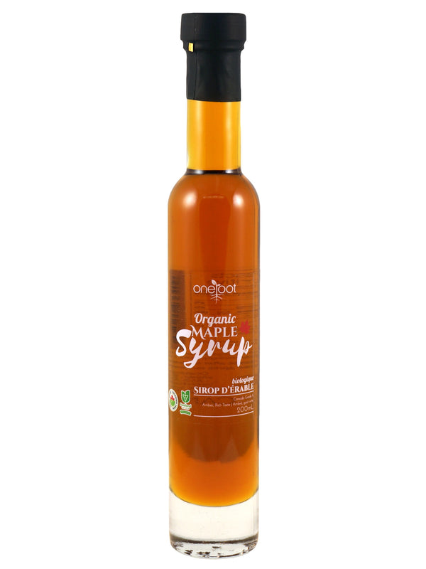 Sirop d’érable biologique, goût ambré riche – 200mL
