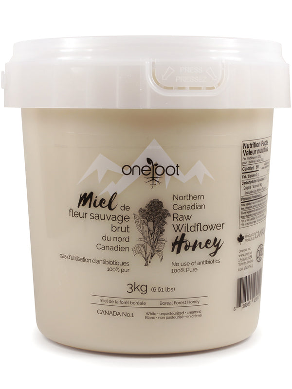 Natural Raw Boreal Forest Wildflower Honey - 3kg (6.61lb)